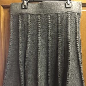 Grey knit skirt cabi